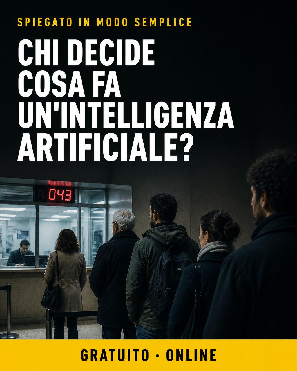 Locandina: Chi decide cosa fa un'IA? Etica e responsabilità