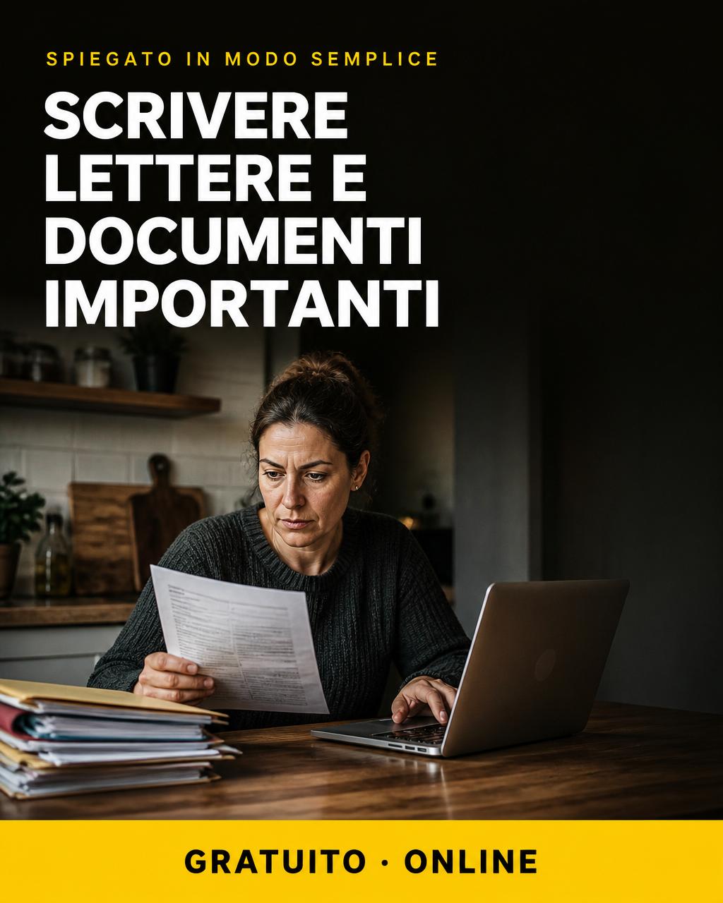 Locandina del corso: Scrivere lettere e documenti importanti