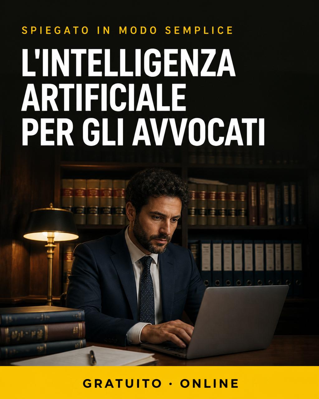 Locandina: IA per avvocati — le basi