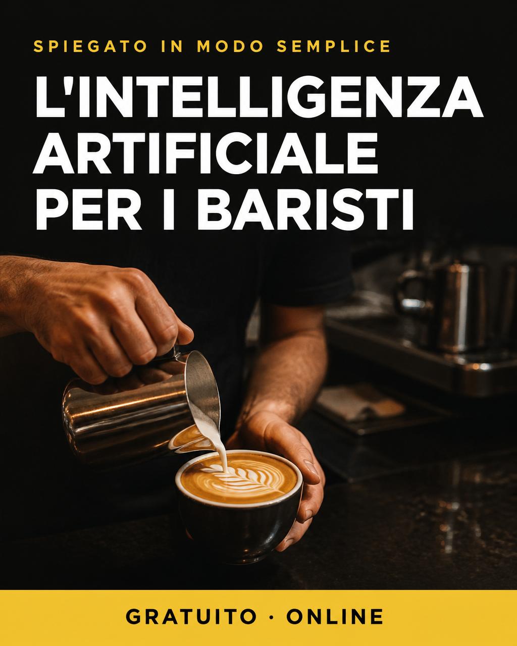 Locandina: IA per baristi — le basi