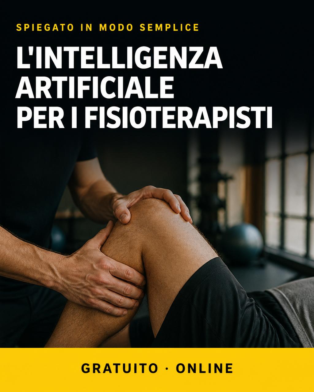 Locandina: IA per fisioterapisti — le basi