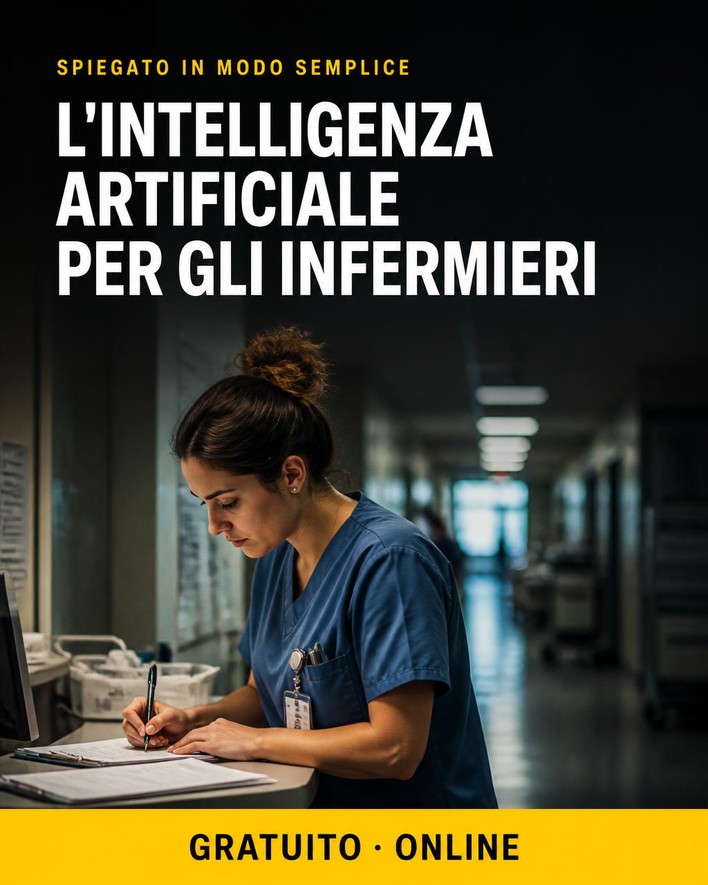 Locandina: IA per infermieri — le basi