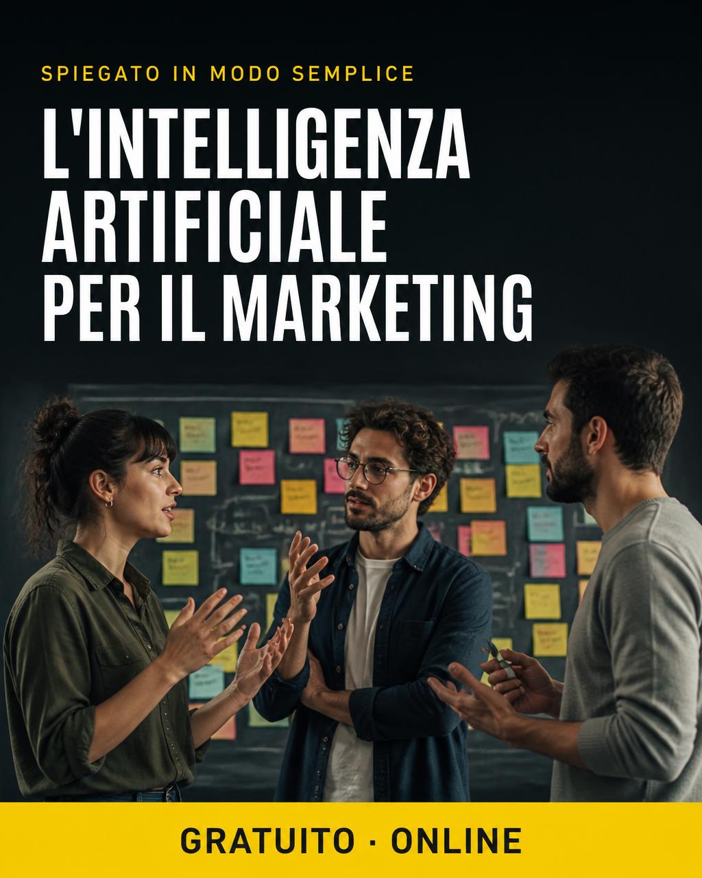Locandina: IA per responsabili marketing — le basi