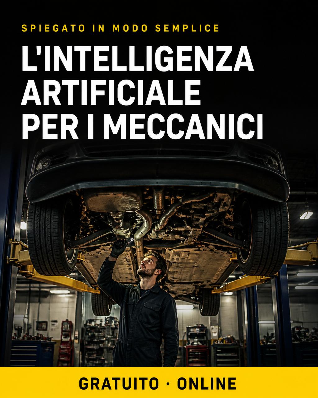 Locandina: IA per meccanici — le basi