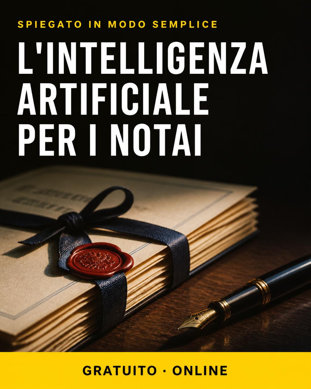Locandina: IA per notai — le basi