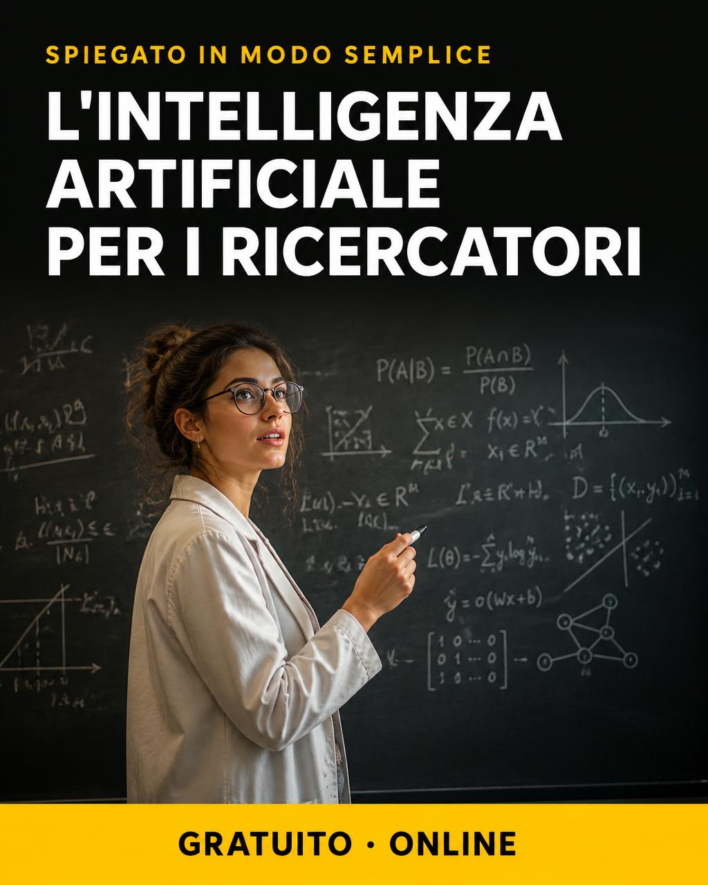 Locandina: IA per ricercatori — le basi